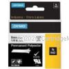 Dymo 1805442 Rhino Black On White Permanent Polyester - 6mm