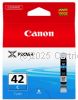 Canon CLI-42C Cyan Inkjet Cartridge  -  Average Yield 58 Pages - Original Product  