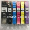 *Canon PGI-680BKXXL Value Pack (6) EXTRA EXTRA Large New Compatible  