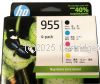 Hewlett Packard 6ZD25A (955) BCMY Combo Inkjet Cartridges 